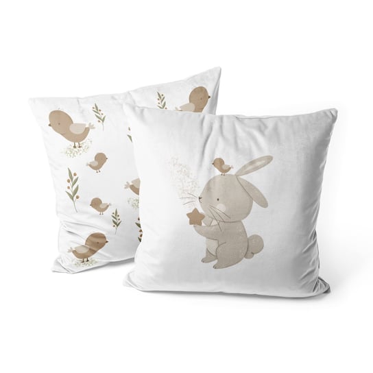 Poszewka dla dzieci BUNNY BLISS wzór D250 | kurczaczki 45 x 45 cm (bez wypełnienia) Decordruk