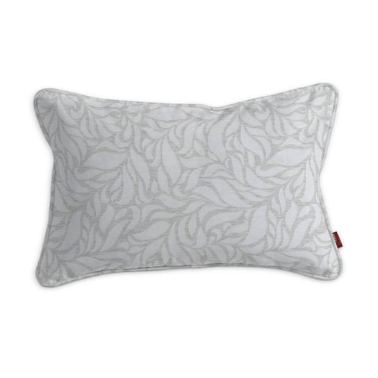 Poszewka Gabi na poduszkę prostokątna wzór liści Venice, szara, 60x40 cm Dekoria
