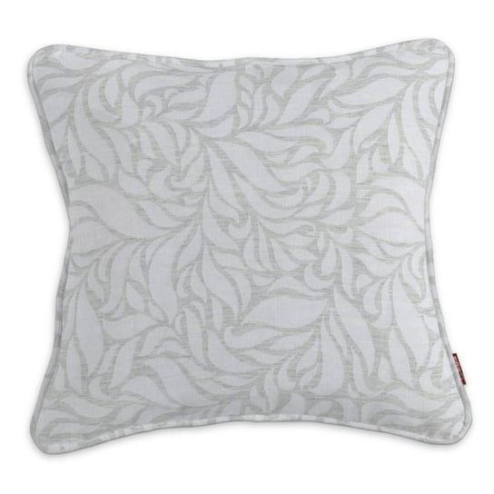 Poszewka Gabi na poduszkę wzór liści Venice, szara, 45x45 cm Dekoria