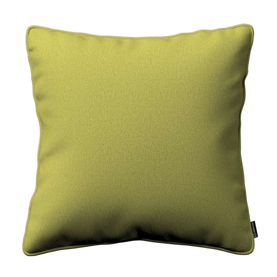 Poszewka Gabi na poduszkę, zgaszona limonka welwet, 45 × 45 cm, Living Dekoria