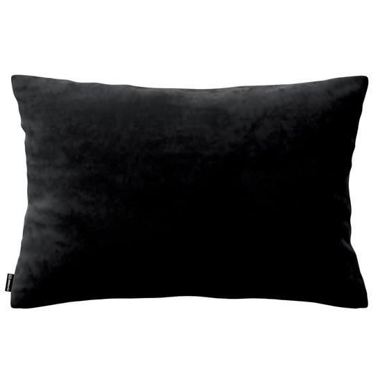 Poszewka Kinga na poduszkę prostokątną, głęboka czerń, 47 x 28 cm, Velvet Inna marka