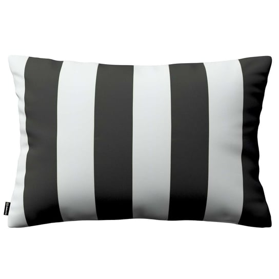 Poszewka Kinga na poduszkę prostokątną, pasy czarno-białe, 60 × 40 cm, Comics Dekoria