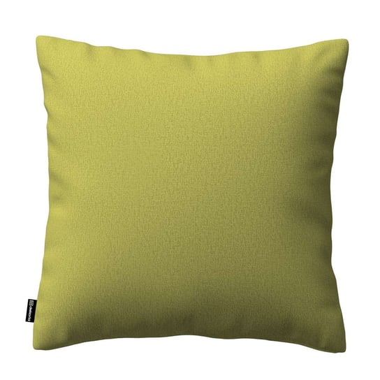 Poszewka Kinga na poduszkę, zgaszona limonka welwet, 43 × 43 cm, Living Dekoria