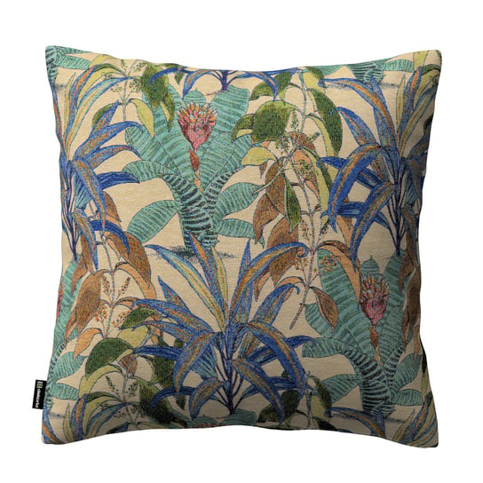 Poszewka Kinga na poduszkę, zielono-niebieskie motywy roślinne, 60 x 60 cm, Intenso Premium Inna marka