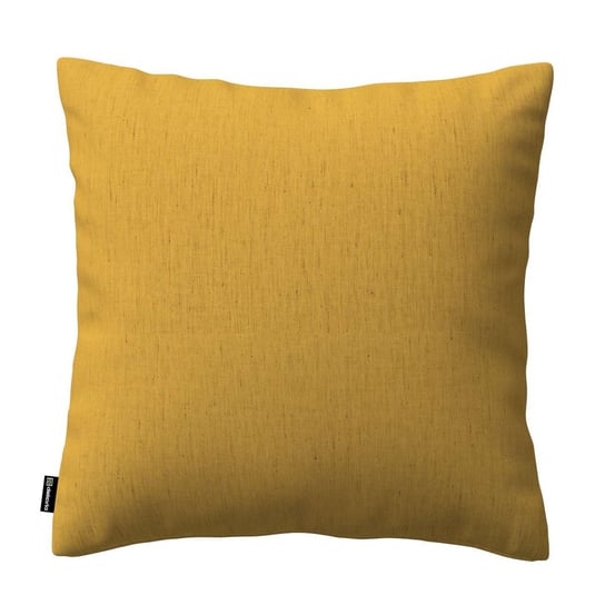 Poszewka Kinga na poduszkę, żółty, 43 × 43 cm, Linen Dekoria