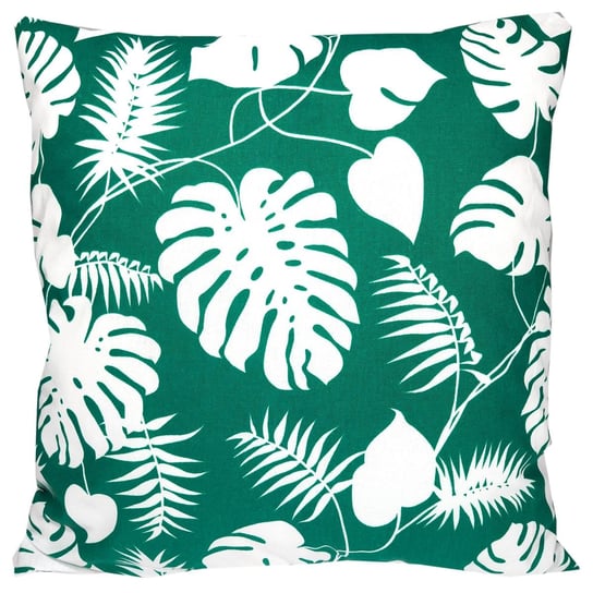 Poszewka na poduszkę bawełniana EL-TEX 70x80 cm, Liście Monstera Emerald EL-TEX