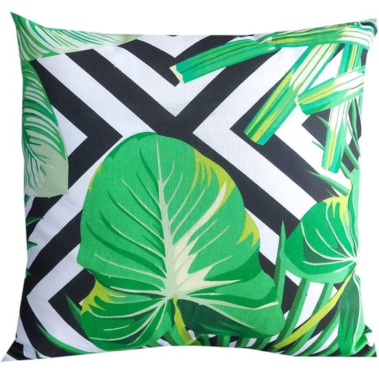 Poszewka na poduszkę bawełniana EL-TEX 70x80 cm, Liście Monstera Romby EL-TEX