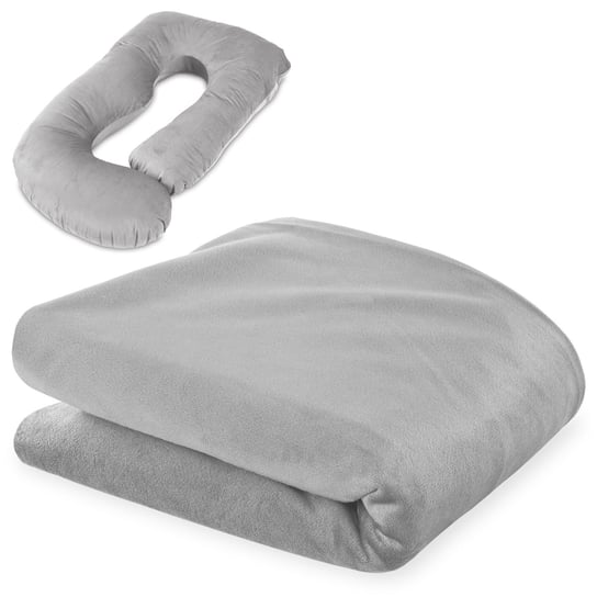 Poszewka na poduszkę ciążowa do spania na boku w kształcie J – poduszka do karmienia XXL, poduszka rehabilitacyjna Swan Pillow, poduszka przytulanka, poduszka ergonomiczna i poduszka do spania 180 cm Amazinggirl