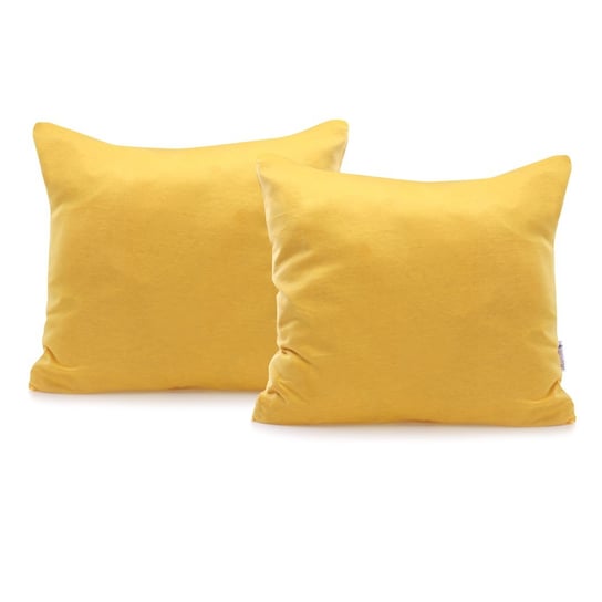 Poszewka na poduszkę DECOKING, żółta, 50x50cm, 2szt. DecoKing