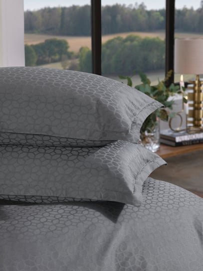 Poszewka na poduszkę HOME BY TEMPUR® Luxe Jacquard Cotton 70/75x50 cm Antracyt Tempur