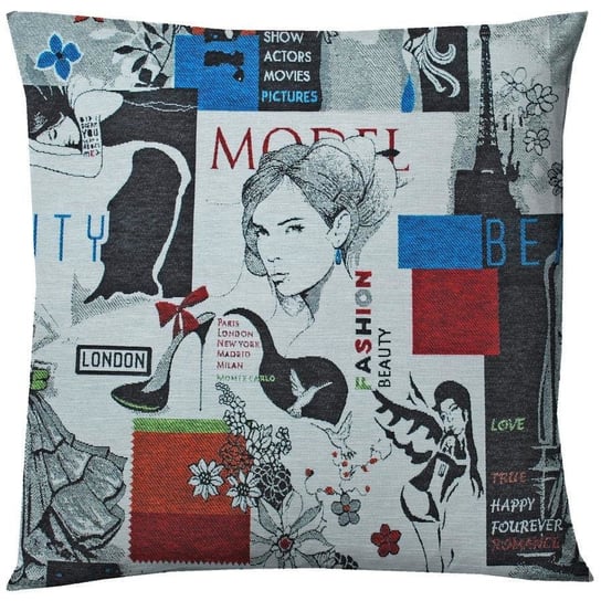Poszewka na poduszkę Miss Lucy Fashion 40 x 40 cm Miss Lucy