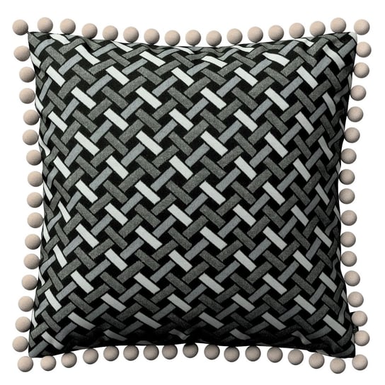 Poszewka Wera na poduszkę, czarno-biały, 45x45 cm, Black & White Dekoria