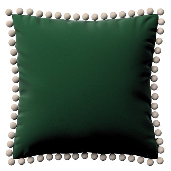 Poszewka Wera na poduszkę Velvet, butelkowa zieleń, 45x45 cm Dekoria