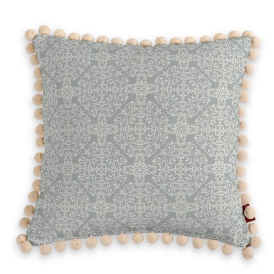 Poszewka Wera na poduszkę wzory Flowers, szara, 45x45 cm Dekoria