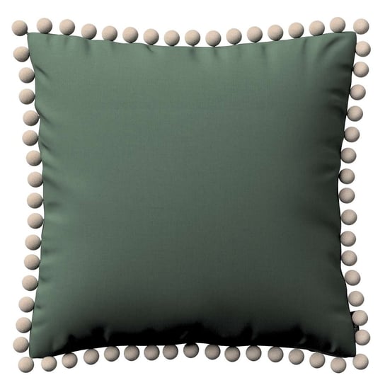 Poszewka Wera na poduszkę, zgaszony zielony, 45 × 45 cm, Linen Dekoria