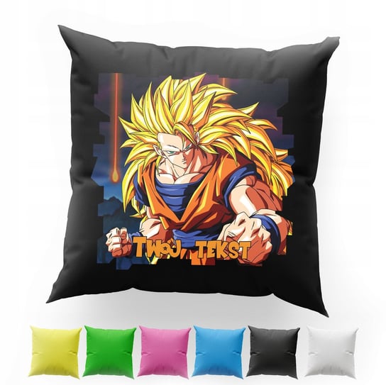 POSZEWKA Z NADRUKIEM BAWEŁNIANA 40x40CM - DRAGON BALL ANIME GOKU VEGETA WORLD CASE