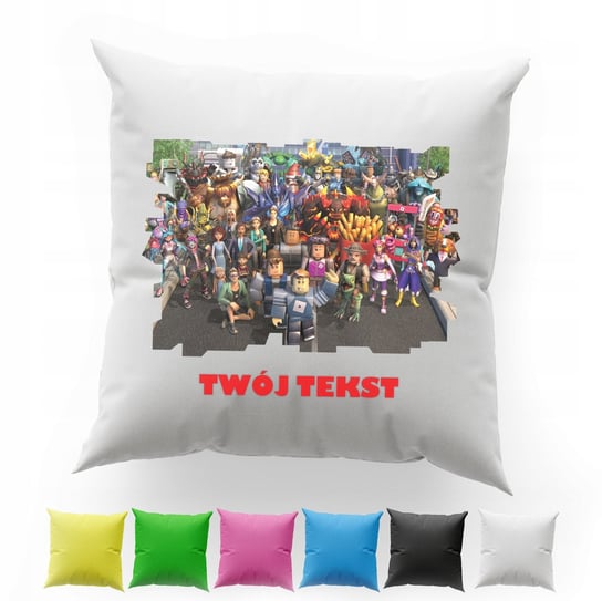 POSZEWKA Z NADRUKIEM BAWEŁNIANA 40x40CM - ROBLOX GRA WORLD CASE