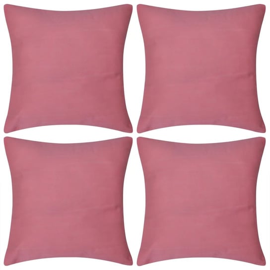 Poszewki na poduszkę MWGROUP, różowe, 4 szt., 40x40 cm vidaXL