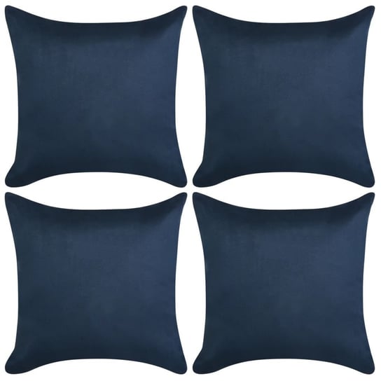 Poszewki na poduszki vidaXL, ciemnoniebieskie, 50x50 cm, 4 szt. vidaXL