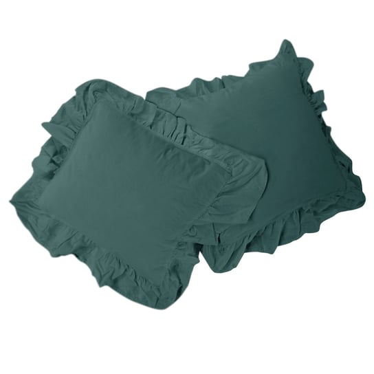 Poszewki Stonewashed 40X40 Dark Green 2Szt Kpl Inna marka