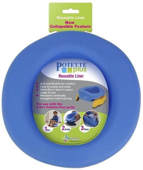 Potette Plus, Silikonowy składany wkład do nocnika, Niebieski Potette Plus