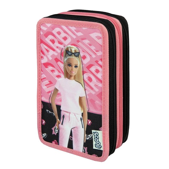 Potrójny Piórnik z Wyposażeniem, Barbie Undercover