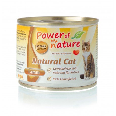 Power of Nature Natural Cat jagnięcina mokra karma dla kota - 200g POWER OF NATURE