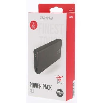 Power pack HAMA Alu15HD, 15000 mAh, antracytowy Hama