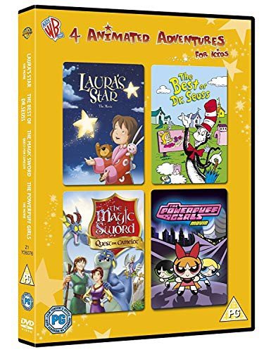 Power Puffgirls - The Movie / Lauras Star / The Magic Sword / Best of Dr Seuss (4 Discs) Various Directors