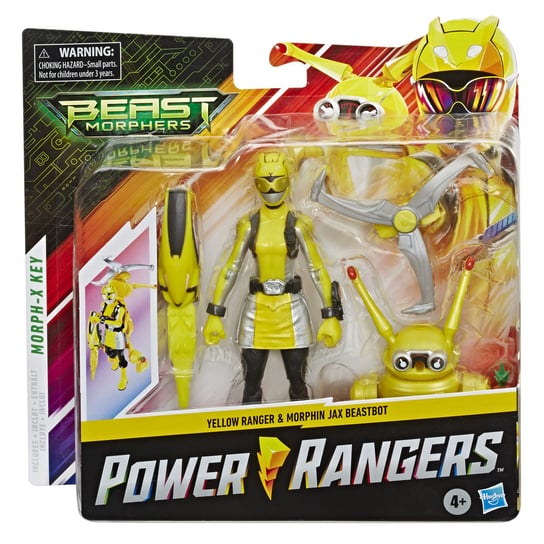 Power Rangers, figurki Żółty Ranger i Morphin Jax Beastbot 2-Pak Hasbro