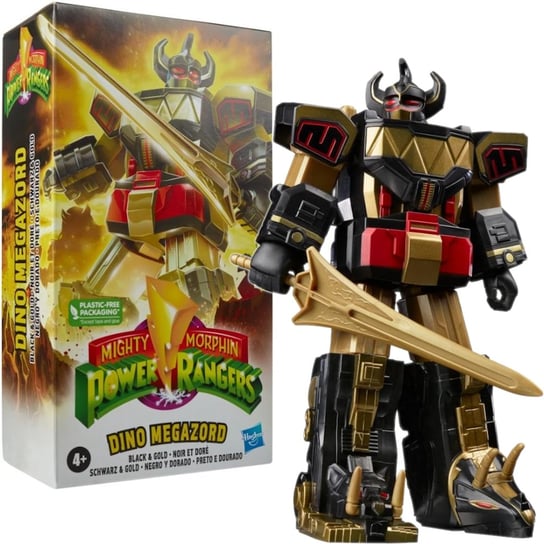 Power Rangers Mighty Morphin Black And Gold Ruchoma Figurka Dino Megazord Hasbro