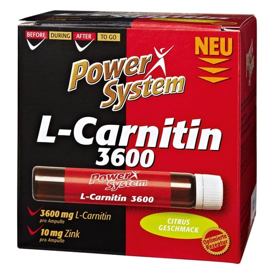 Power System L-Karnityna 3600mg + Cynk 20 amp. Wiśnia/ananas Power System