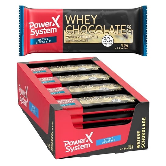 Power System Whey Chocolate baton (biała czekolada) 30% - 50 g Power System