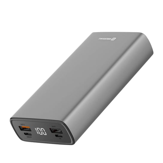Powerbank 20 W USB-C Power Delivery i USB Quick Charge 20 000 mAh Swissten Grey SWISSTEN