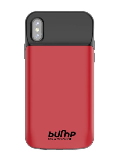 Powerbank Bump, Klasyczny, Etui Ładujące, iPhone X RED Bump