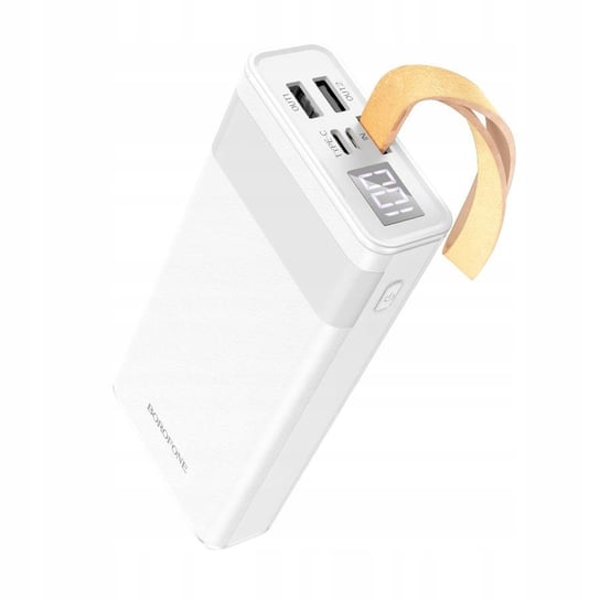 Powerbank Power bank 20000mAh Biały 2x USB LAMPKA Borofone