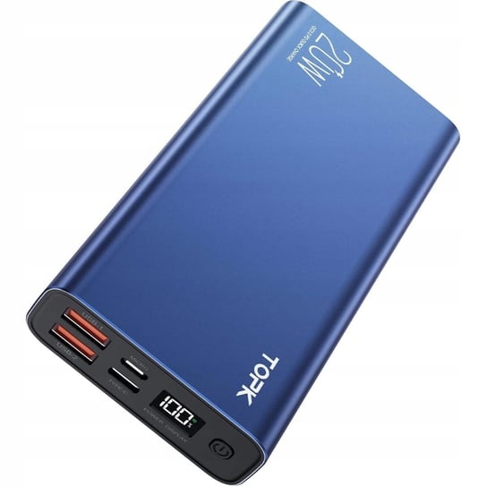 Powerbank szybka ładowarka PD 20W QC 3.0 USB C A micro 20000 mAh TOPK Topk