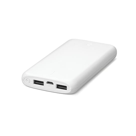 Powerbank TTEC PowerSlim, 10000 mAh, 2.1 A biały z kablem trio (micro USB+ USB-C+ lightning) TTEC