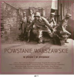 Powstanie Warszawskie w pieśni i w piosence Zespół Artystyczny Wojska Polskiego