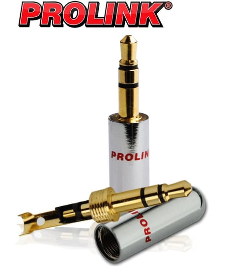 Pozłacany wtyk Stereo Jack 3.5 mm Prolink Premium TPJ-0353 ProLink