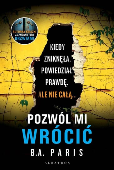 Pozwól mi wrócić - ebook mobi Paris B.A.