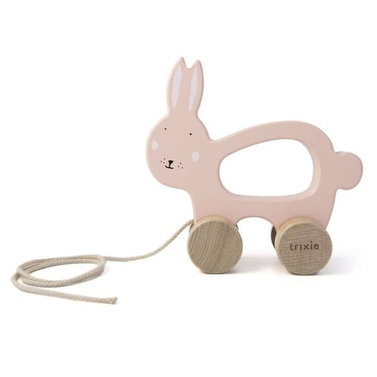 PPD, drewniana zabawka do ciągnięcia, Mrs Rabbit Trixie Baby