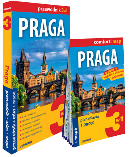 Praga 3w1 (przewodnik + atlas + mapa) Byrtek Katarzyna