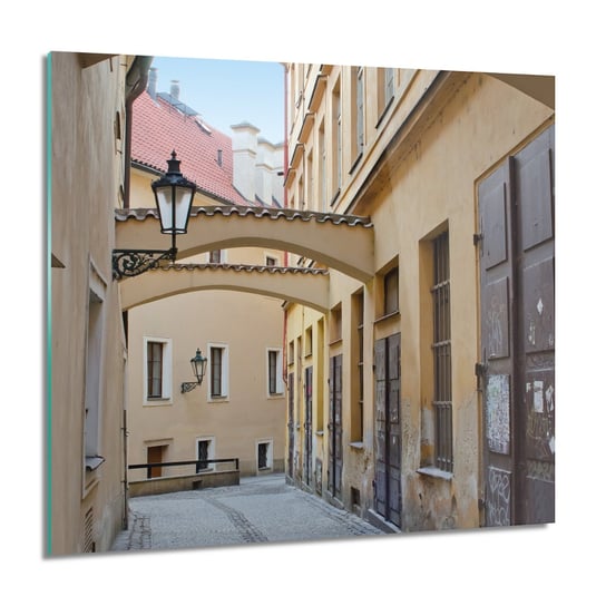 Praga stara ulica foto szklane na ścianę, 60x60 cm ArtPrintCave