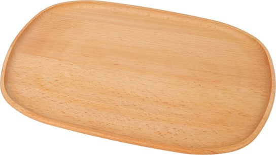 Praktyczna drewniana podstawka talerz owalny mały - Doskonała do serwowania przekąsek i deserów Woodcarver