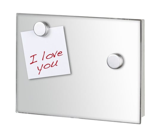 Praktyczna szafka na klucze WENKO Mirror, srebrna, 15x20x5 cm Wenko