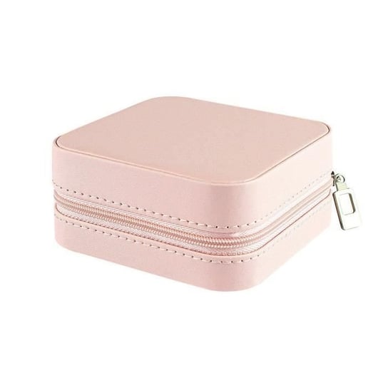 Praktyczne pudełko podróżne 10x10 cm - Różowe Inna marka