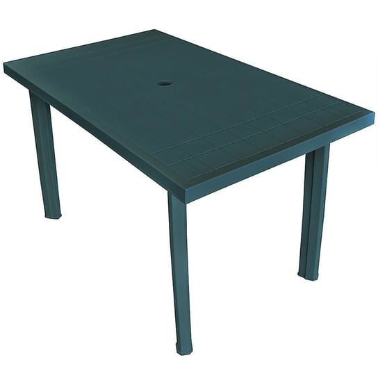 Praktyczny stół ogrodowy Imelda 2X - zielony 72x126x76 Elior