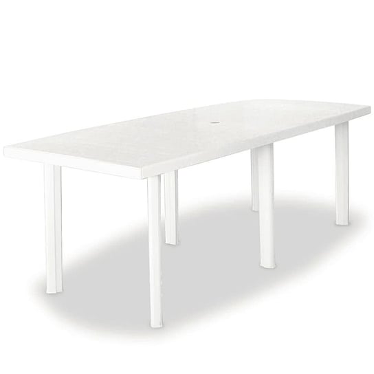 Praktyczny stół ogrodowy Imelda 3X - biały 72x210x96 Elior
