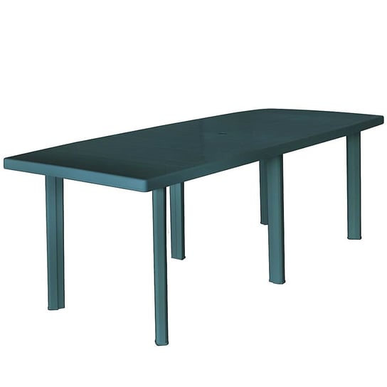 Praktyczny stół ogrodowy Imelda 3X - zielony 72x210x96 Elior